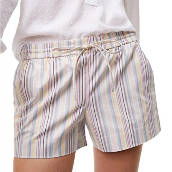 LOFT Pants - Ann Taylor LOFT Striped Drawstring Pull On Chinos